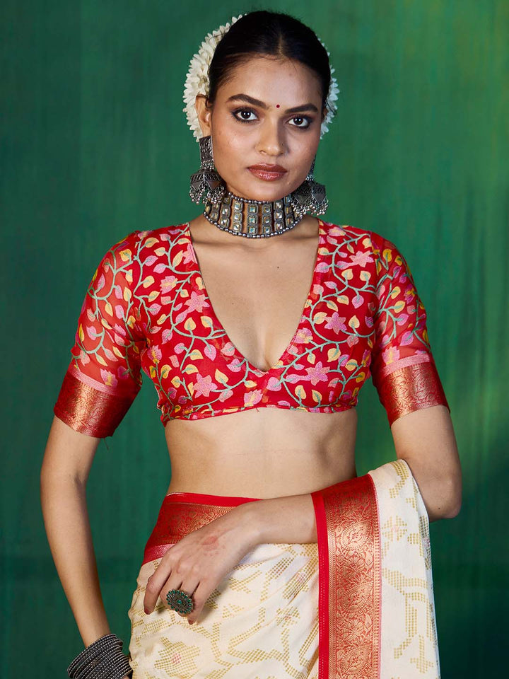 Bandhani Printed Georgette Saree