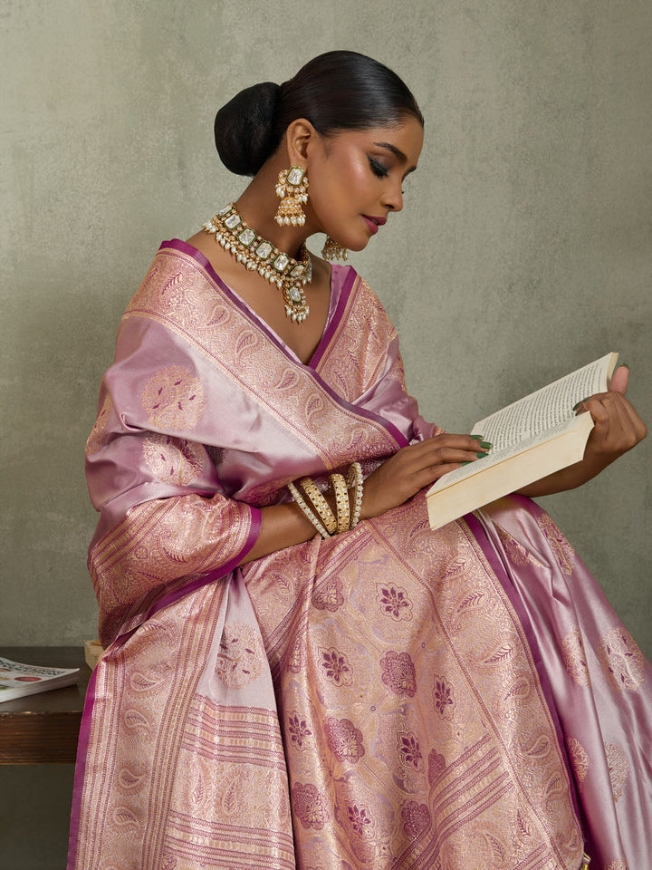 Woven Design Satin Silk Saree