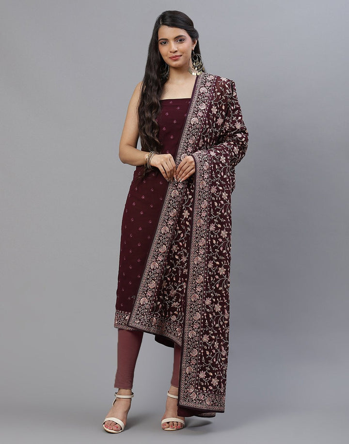 GEORGETTE HEAVY EMBROIDERED SUIT SET