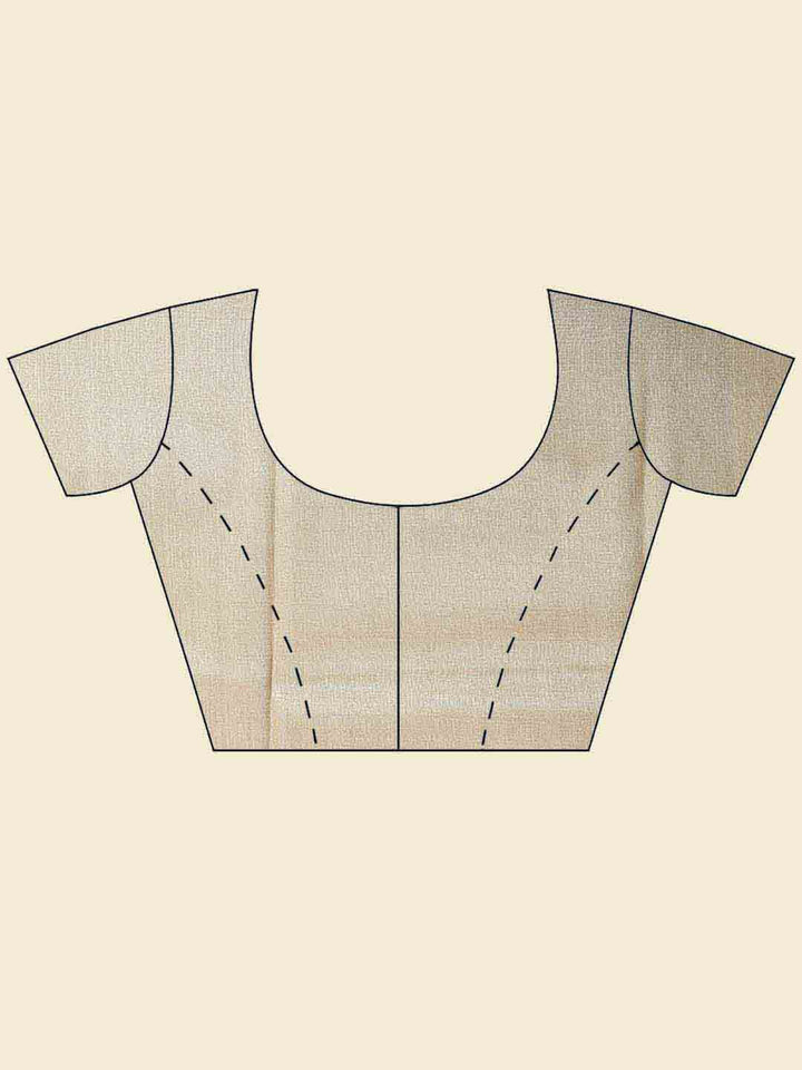 Plain Zari Border Organza Saree