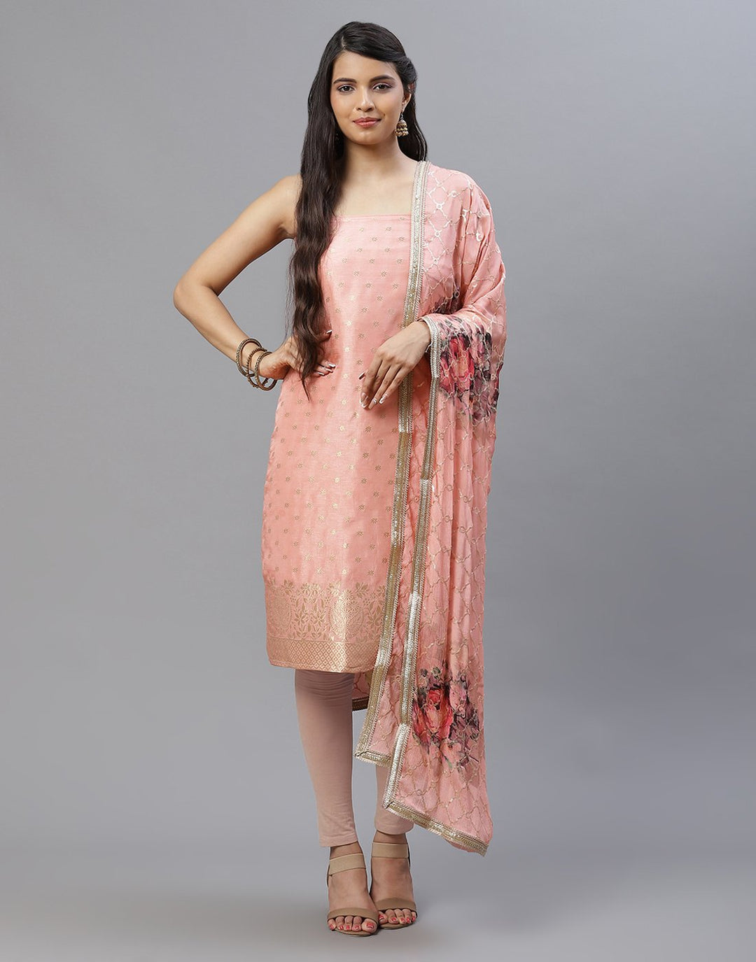 Georgette woven suit set
