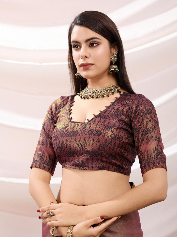 Woven Design Cotton Linen Saree