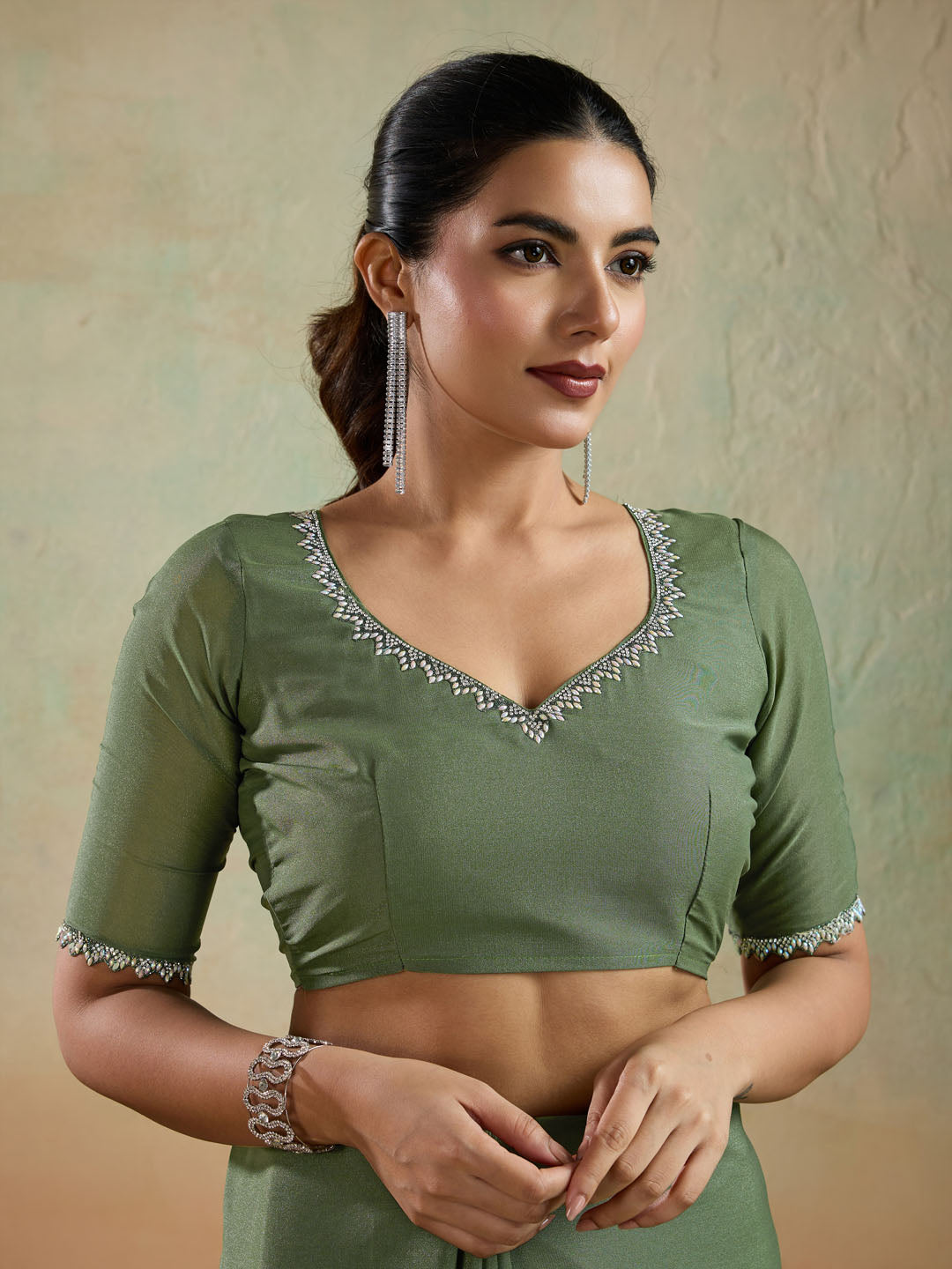 Woven Design Georgette Saree