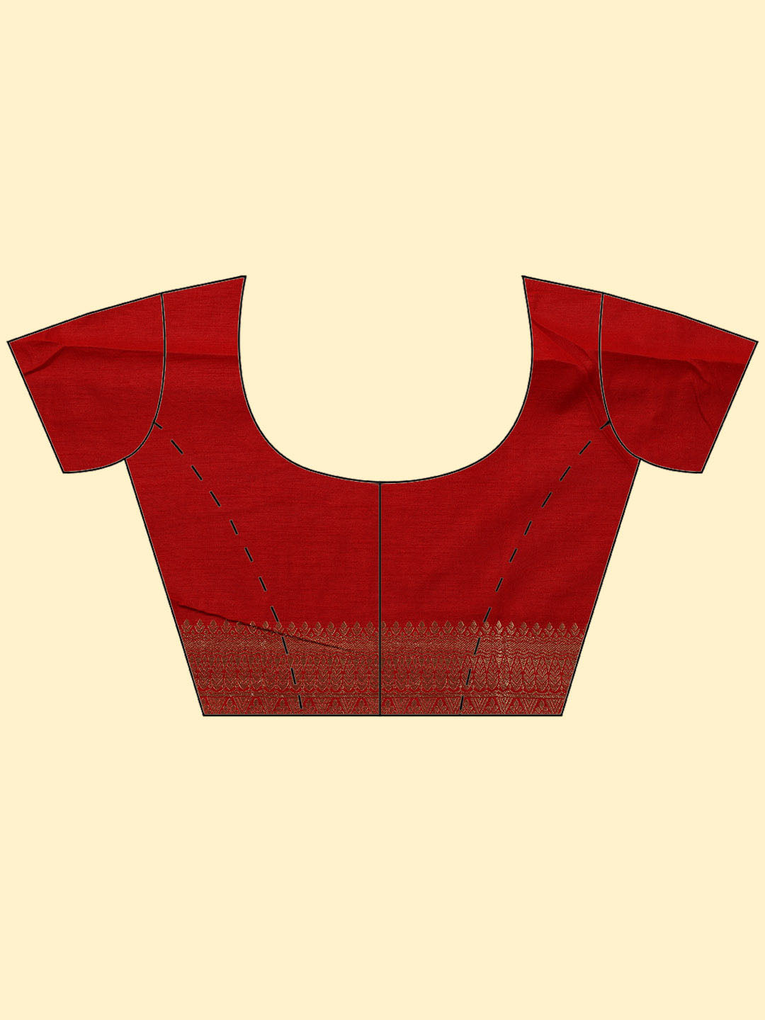 Zari Border Booti Handloom Woven Saree