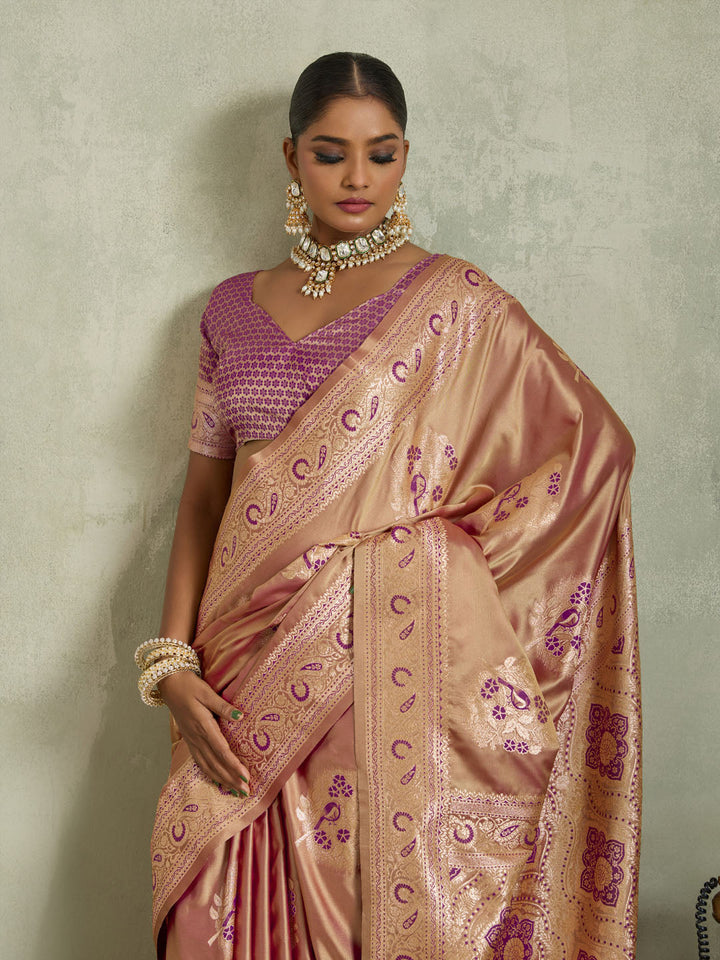 Woven Design Satin Silk Saree