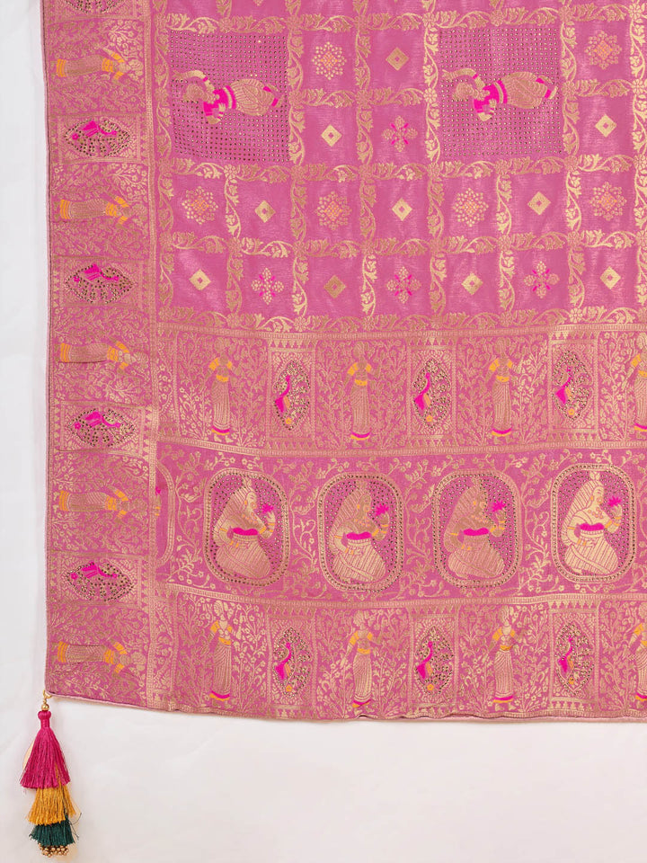 Sequence Woven Design Art Silk Saree