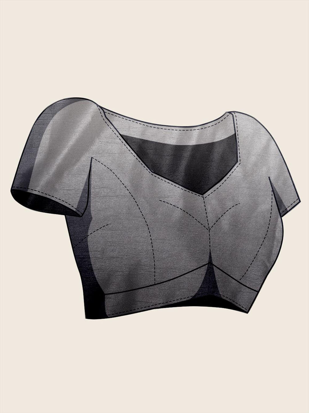 Embroidered Shaded Chinnon Saree