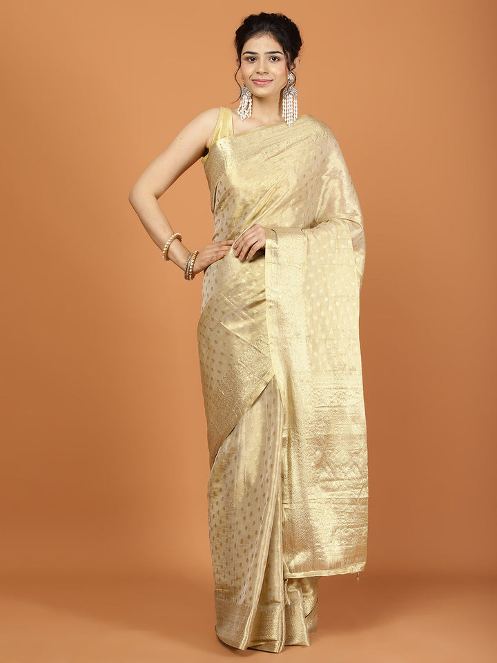 Zari Jaal Cotton Woven Saree