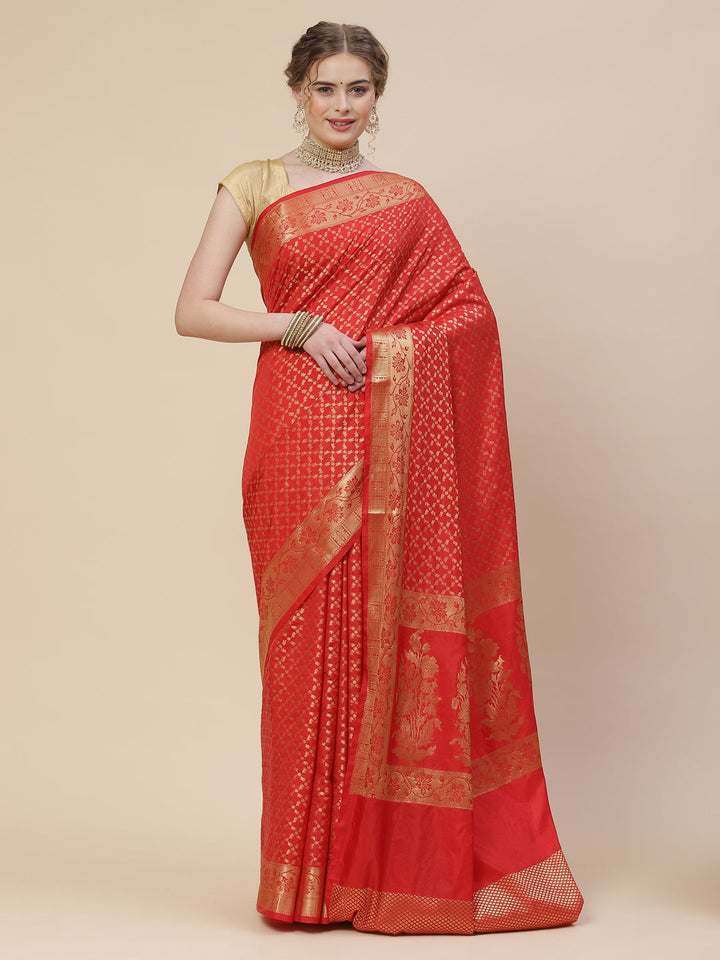Zari Jaal Cotton Woven Saree