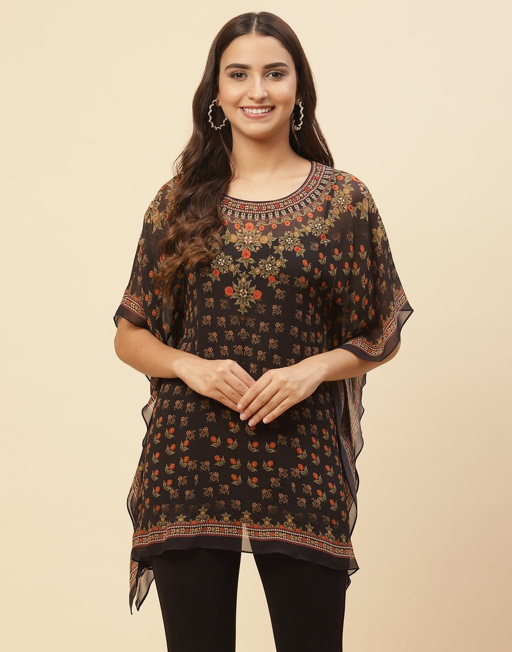 Digital Printed Georgette Kaftan