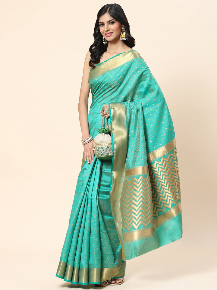 Zari Booti Handloom Woven Saree