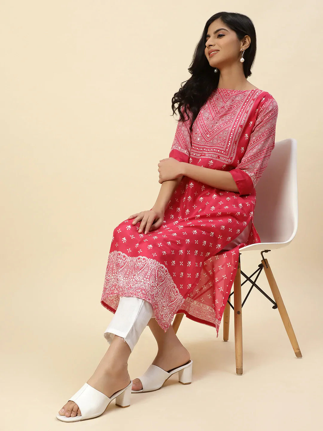 Printed Muslin Kurta