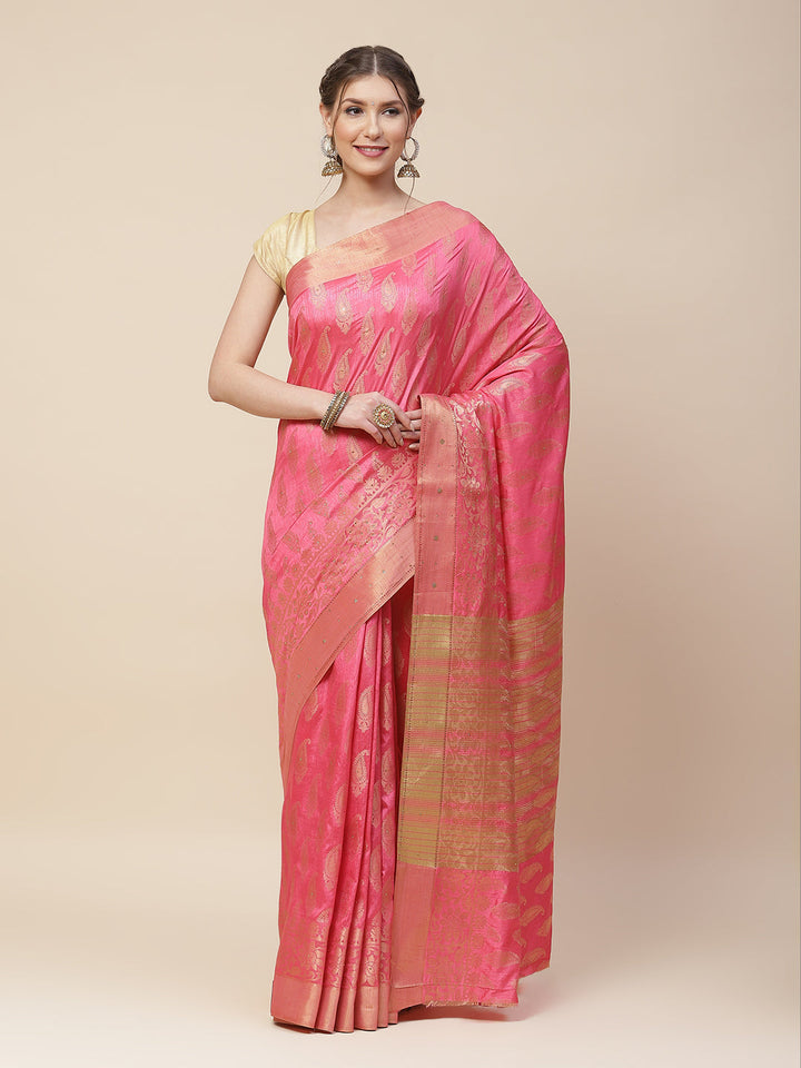Zari Work Woven Art Handloom Saree