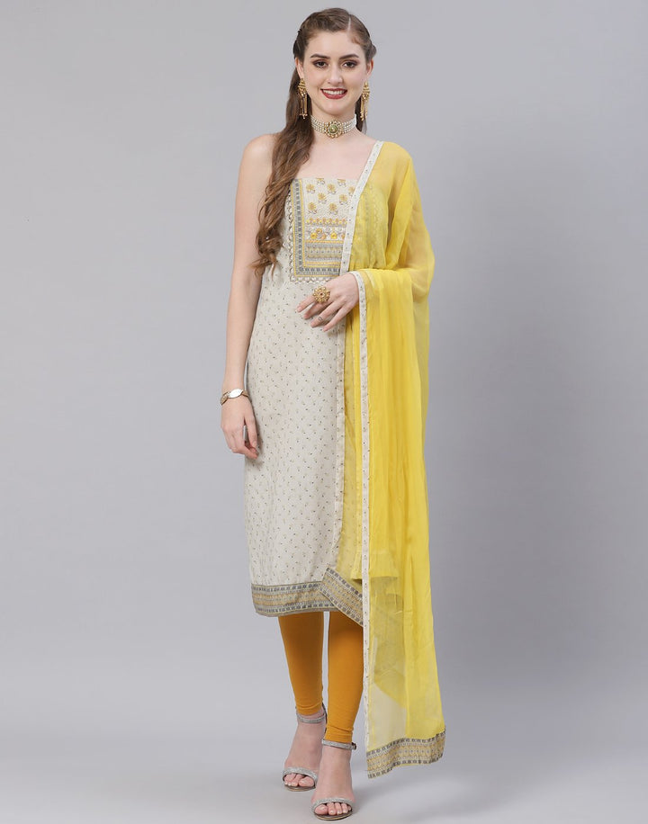 Cotton Embroidered Suit Piece