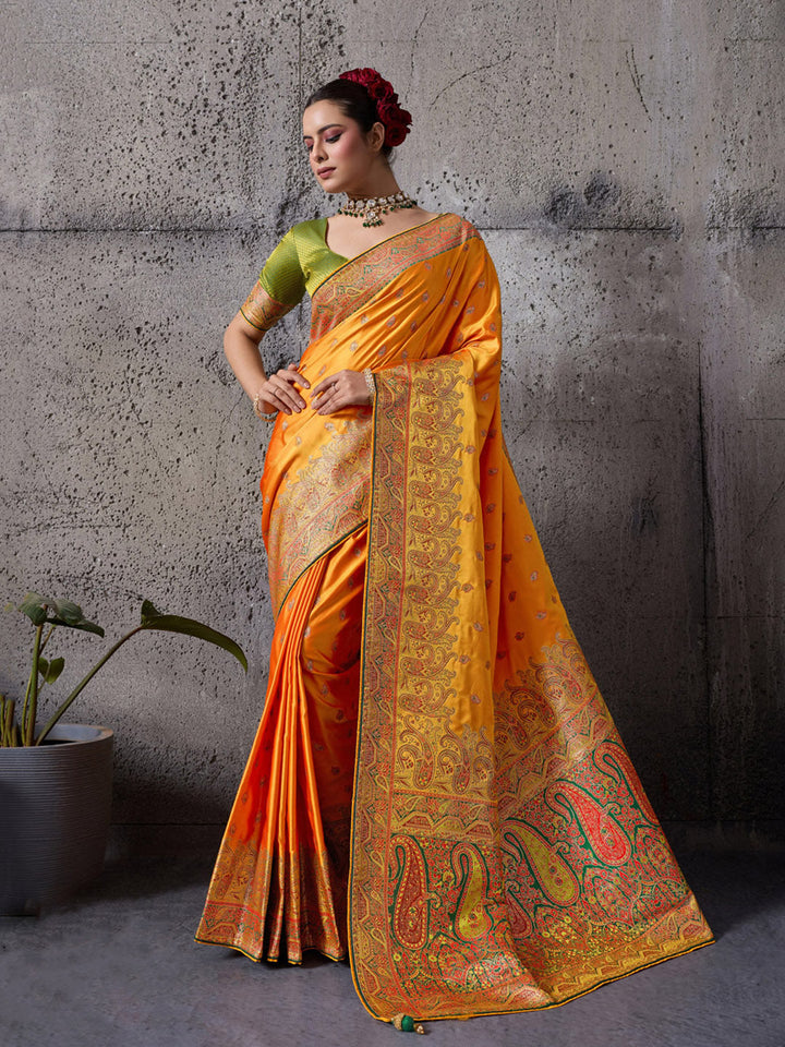 Woven Design Satin Silk Saree