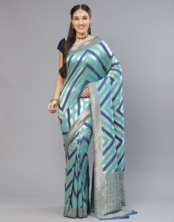 Banarasi Blue Silk Saree