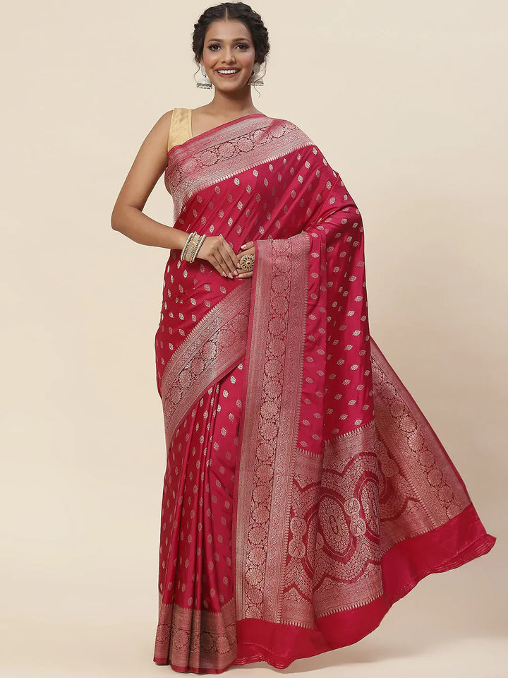 Zari Booti Handloom Woven Saree