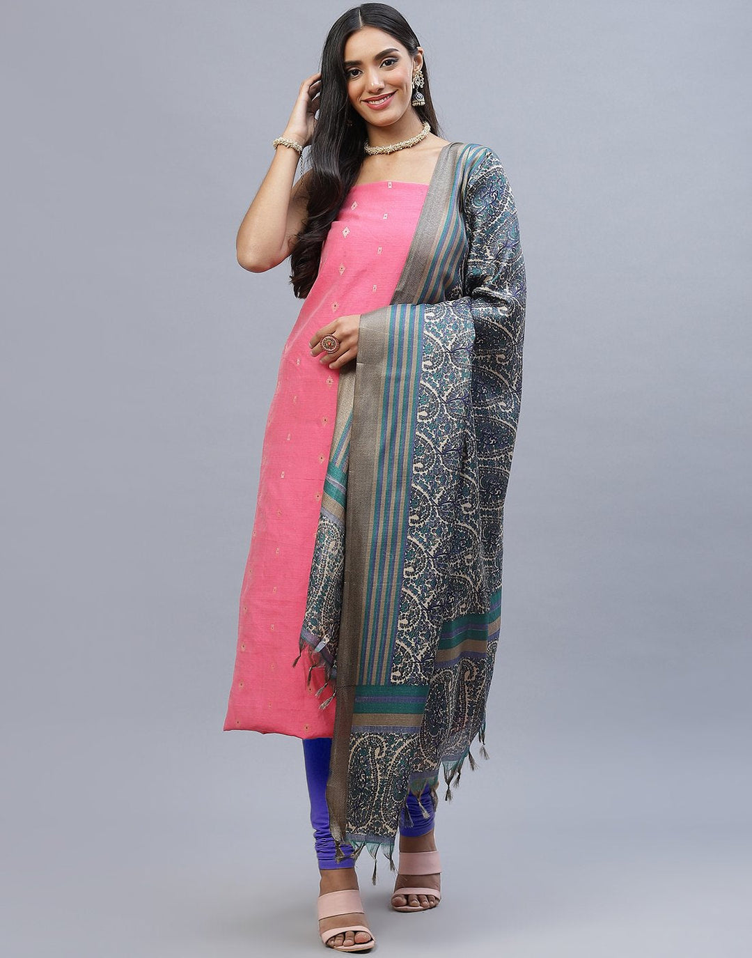 Chanderi Cotton Suit Set