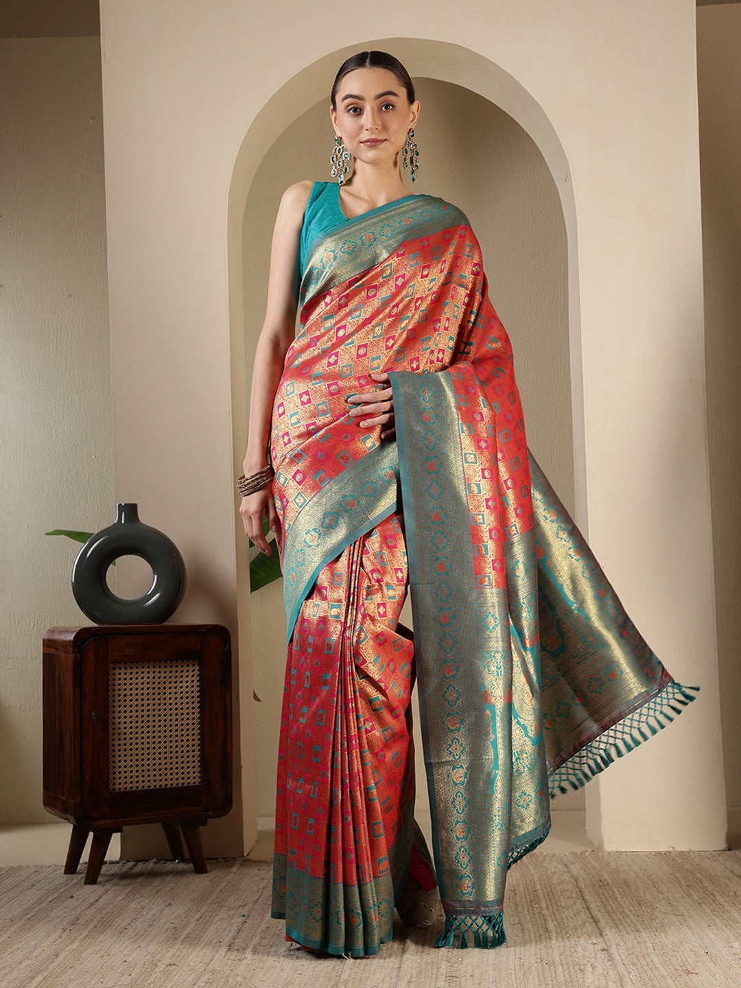 Woven Design Art Silk Saree