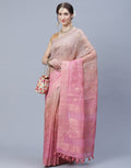 Floral Print Cotton Chanderi Saree