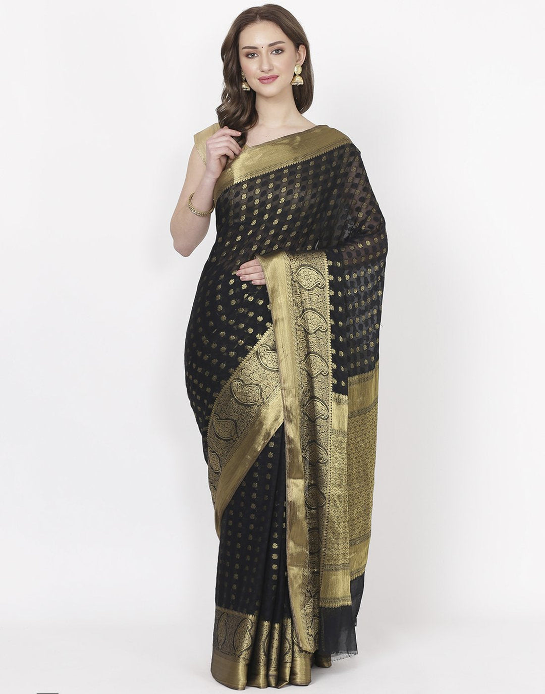 Red Art Chiffon Saree