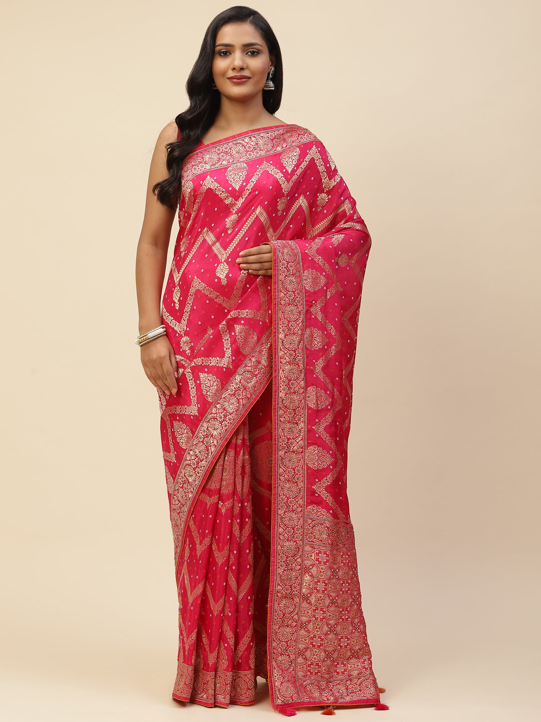 Stone Embroidered Banarasi Saree
