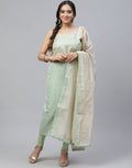 Chanderi Embroidered Suit Piece