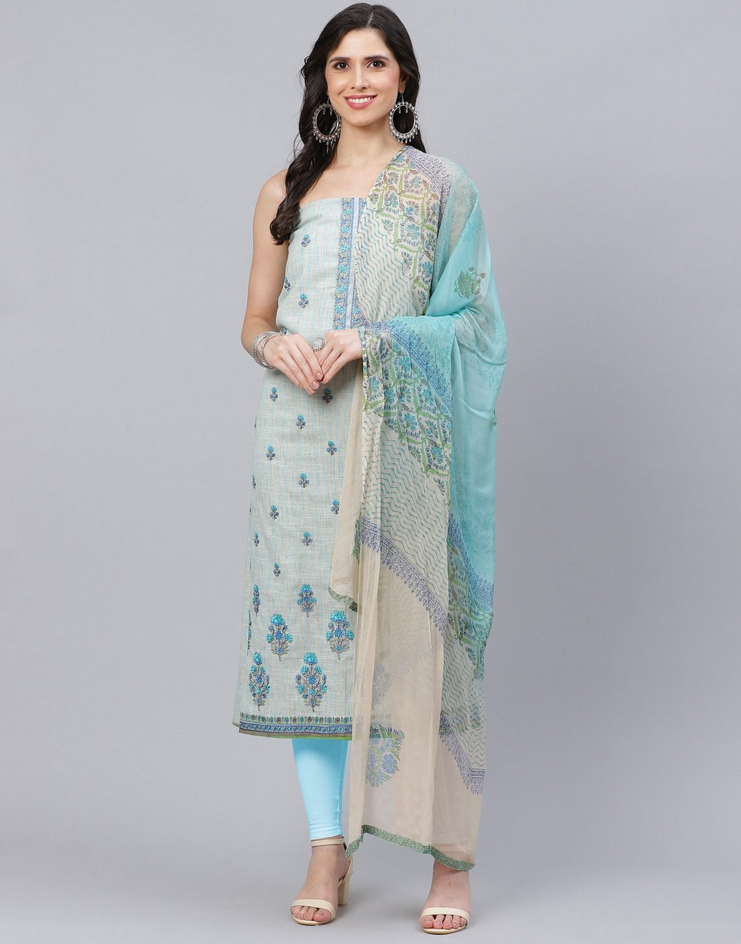 Cotton Embroidered Suit piece