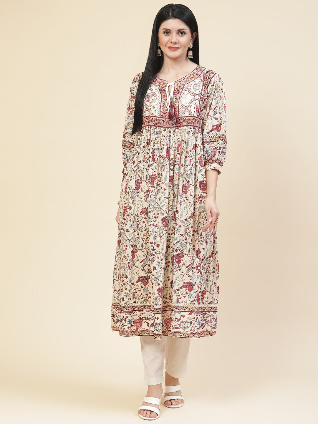 Printed Cotton Anarakali Kurta