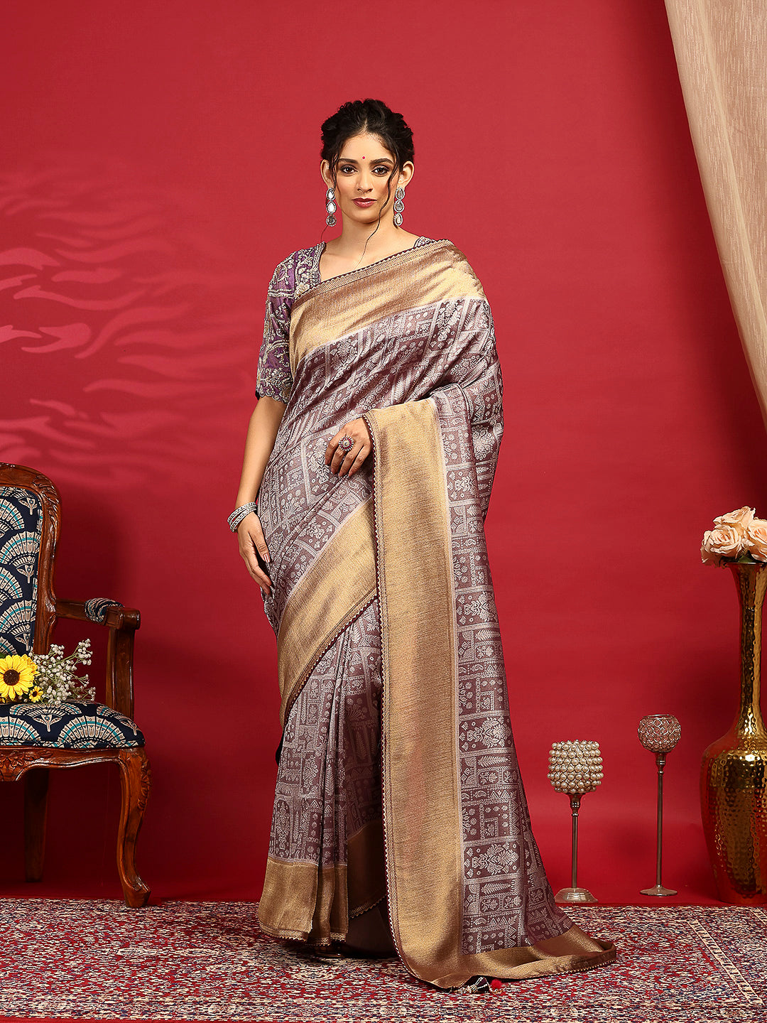 Embroidered Banarasi Saree