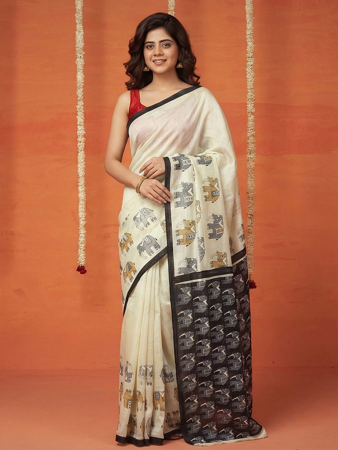 Printed Pure Cotton Saree