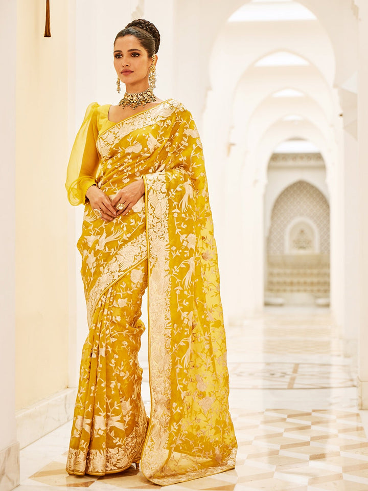 Organza Embroidery Saree