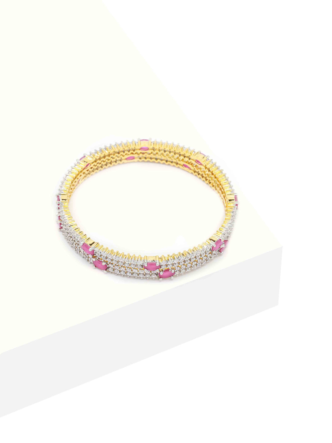 Gold &amp; Silver AD Bangles Set
