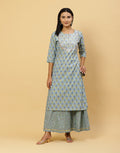 Printed Cotton Kurti With Palazzo