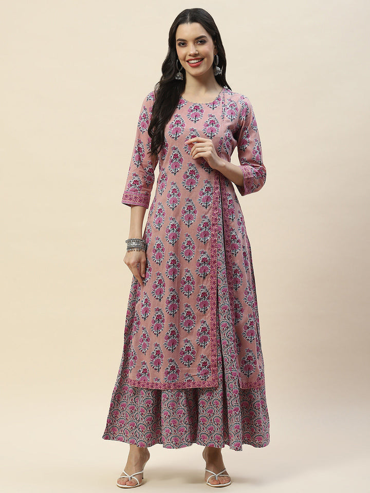 Printed Cotton Double Layer Kurta