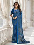 Printed Crepe Saree