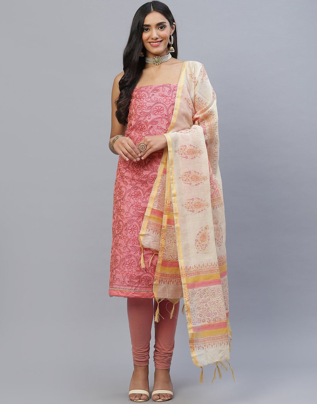 Chanderi Cotton Suit Set