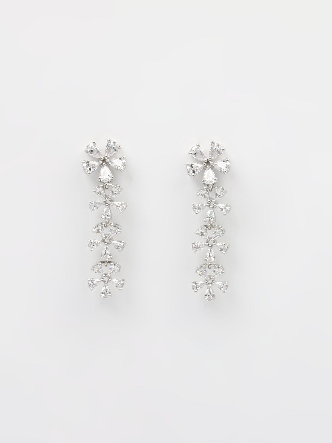 Gold &amp; White Drop &amp; Dangler Earrings