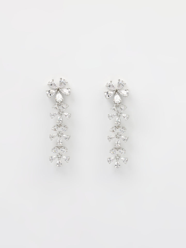 Gold &amp; White Drop &amp; Dangler Earrings