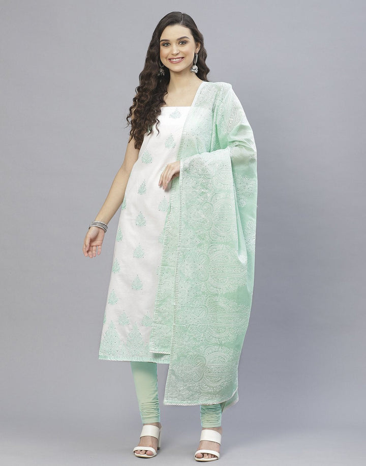 Cotton Embroidered Suit Set