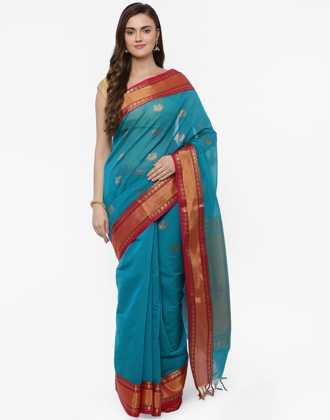 MBZ Meena Bazaar-Cotton Woven Saree