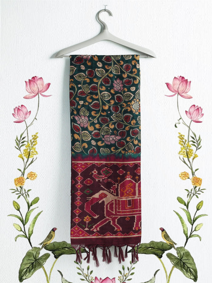 Printed Tussar Saree
