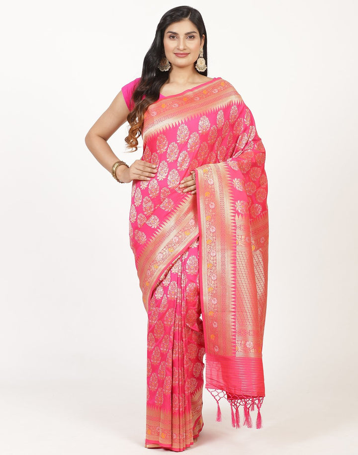 MBZ Meena Bazaar-Banarasi Woven Handloom Saree