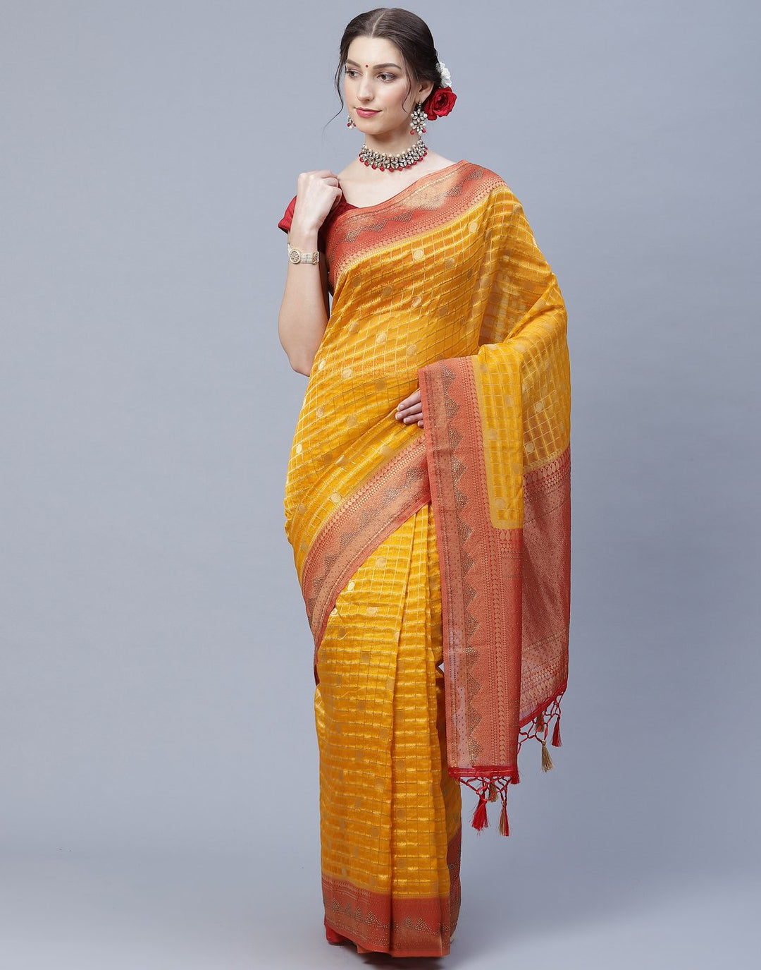 Organza Embroidery Saree