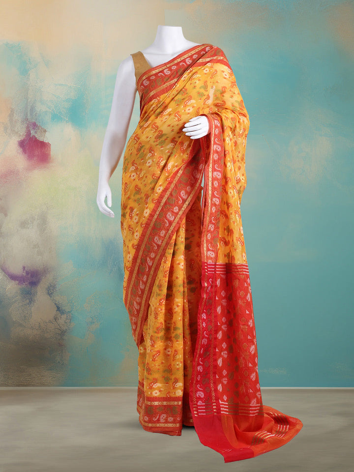 Resham Woven Design Cotton Saree