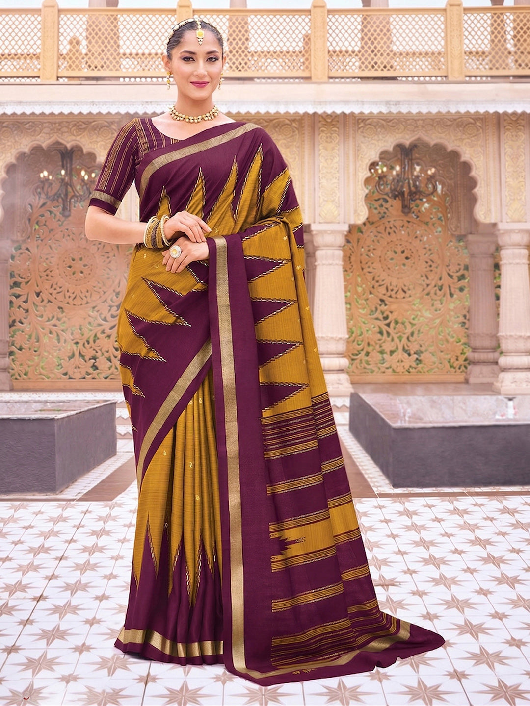 Printed Art Silk Saree