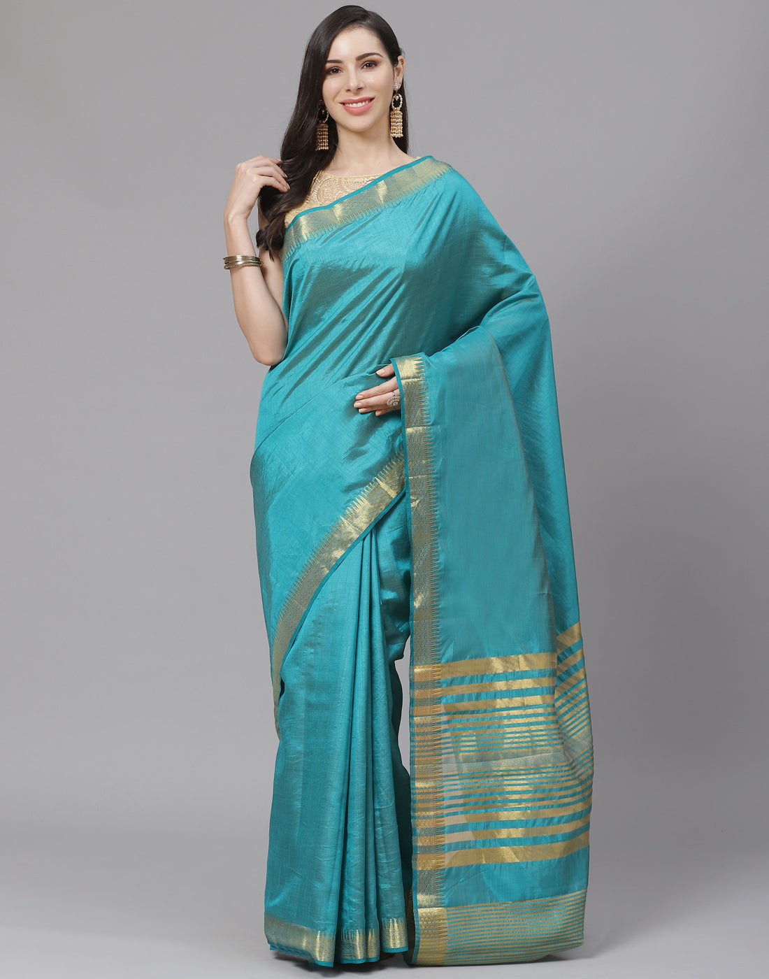Zari Border Art Handloom Woven Saree