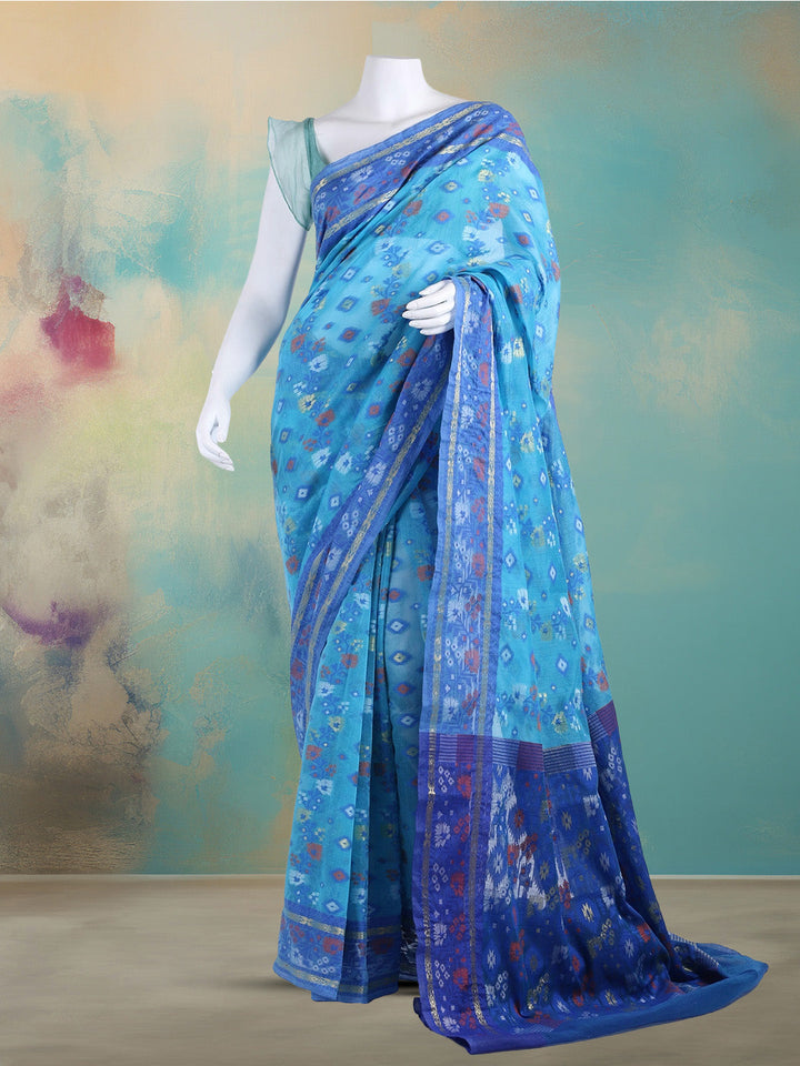 Resham Woven Design Cotton Saree