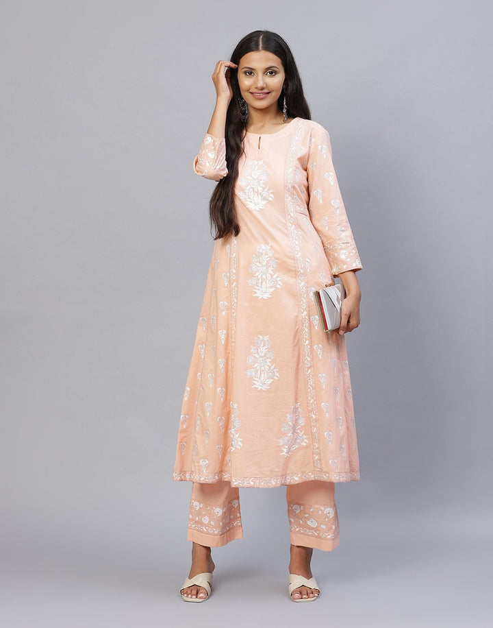 Cotton Printed Kurti Palazzo Set