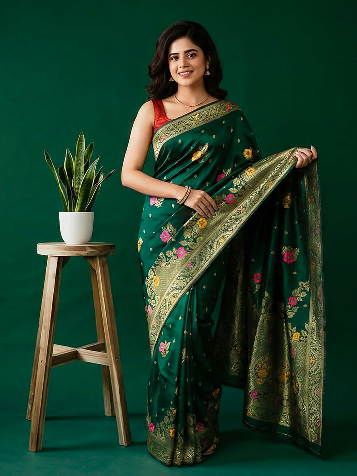 Embroidered Art Silk Saree
